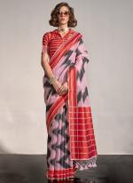 Silk Pink Casual Wear Weaving Saree